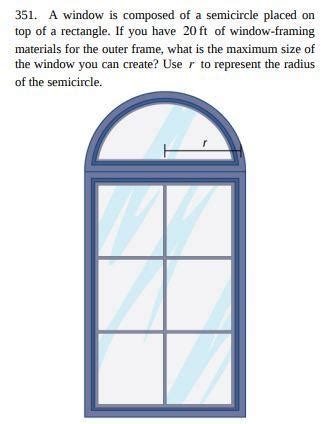 cliffton m. fischbach|A window is composed of a semicircle placed on top of a ...